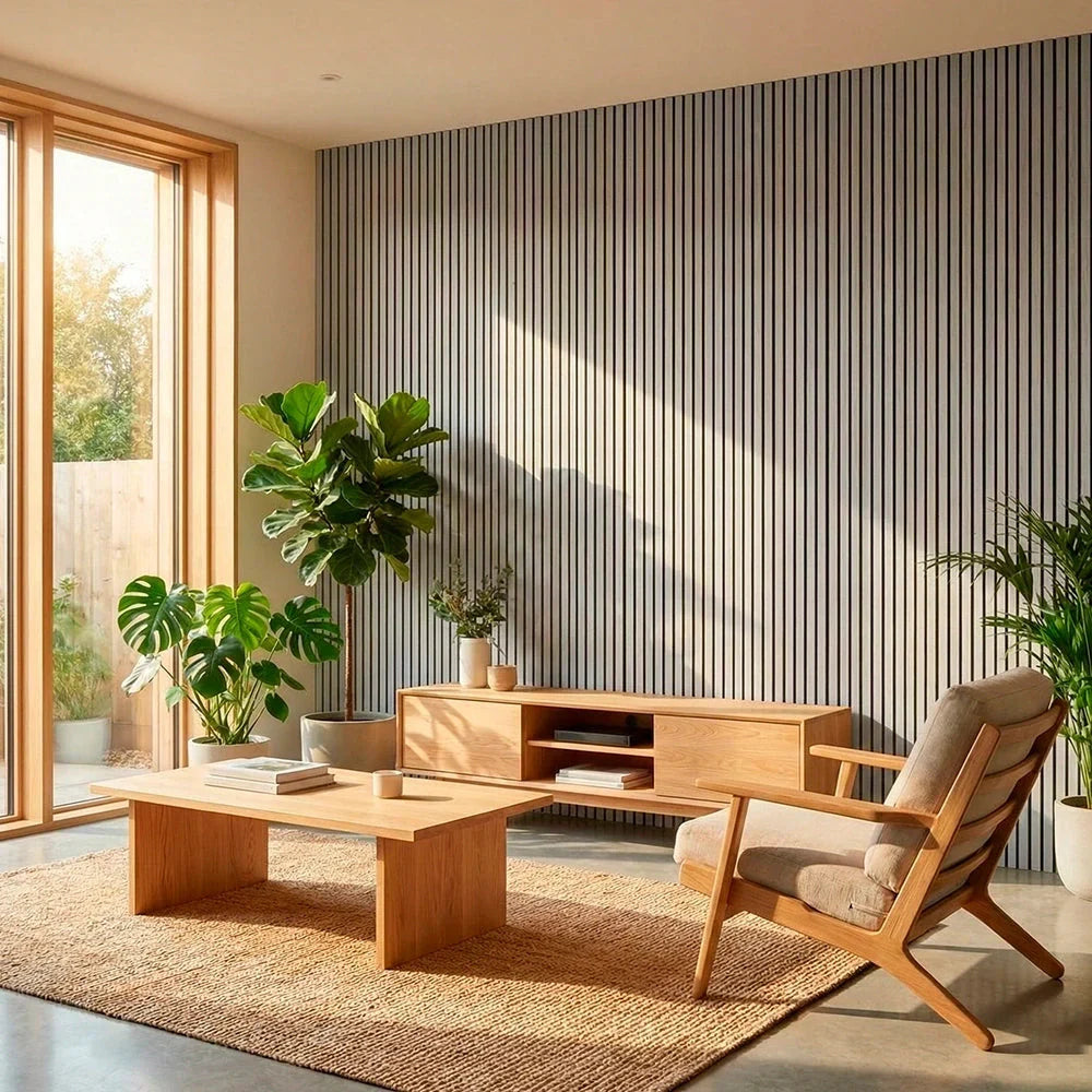 Acoustic Wood Wall Panel — Transform Your Space in Just 30 Minutes - (270cm x 110cm)