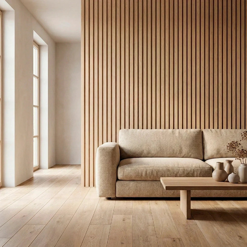Acoustic Wood Wall Panel — Transform Your Space in Just 30 Minutes - (270cm x 110cm)