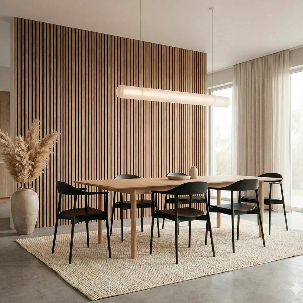 Acoustic Wood Wall Panel — Transform Your Space in Just 30 Minutes - (270cm x 110cm)