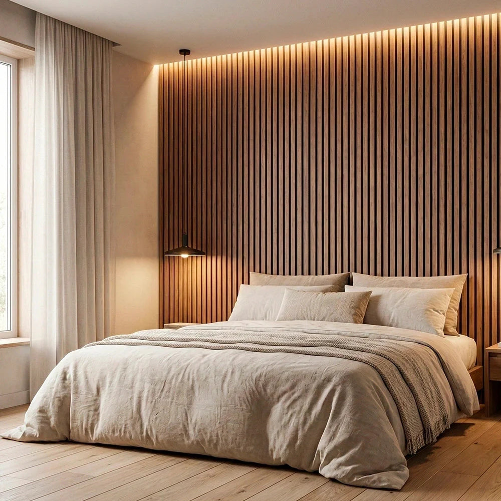 Acoustic Wood Wall Panel — Transform Your Space in Just 30 Minutes - (270cm x 110cm)