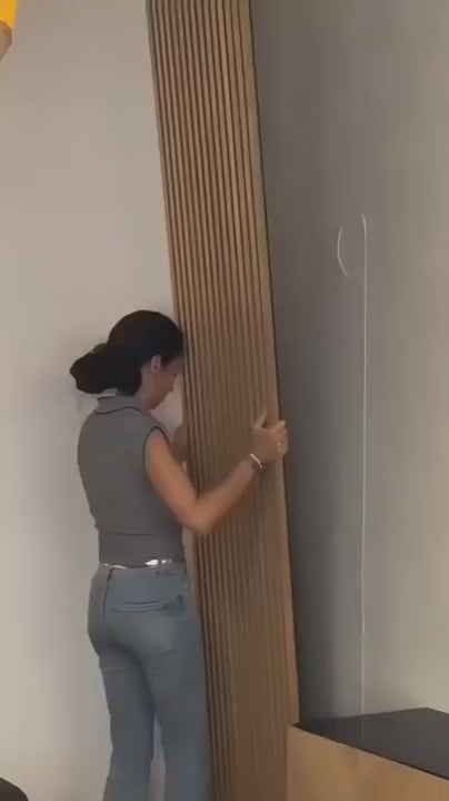 Acoustic Wood Wall Panel — Transform Your Space in Just 30 Minutes - 1 Individual Panel – 106″ × 43″ (270cm x 110cm)
